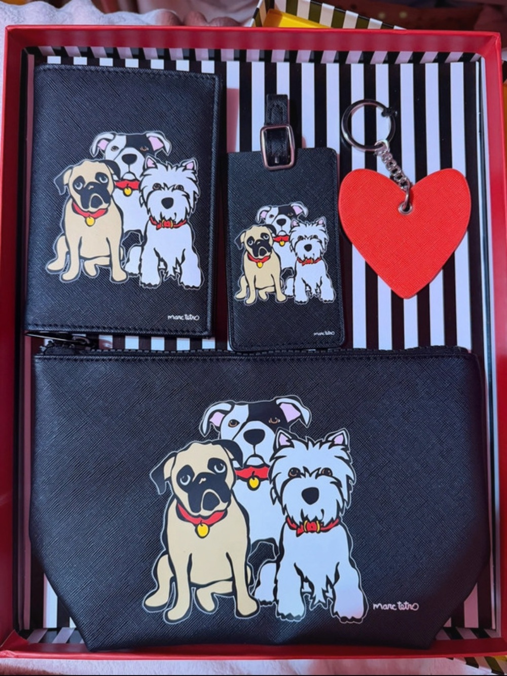Marc Tetro Black Dog Trio Travel Bag Set